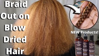 How to Get a Defined Braid Out on Blow Dried Type 4 Natural Hair [upl. by Hsetim]