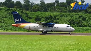 Liat  ATR 42600  DouglasCharles Airport [upl. by Ijar]