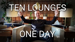 10 Lounges in ONE DAY  Heathrow Terminal 3 lounge hopping Cathay Qantas BA and more [upl. by Elimac592]