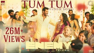 Tum Tum  Video Song  Enemy Telugu  VishalArya  Anand Shankar  Vinod Kumar  Thaman S [upl. by Arakahs]