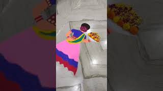 Rangoli 🌸❤festival puja viralvideo diwali song celebration foryou youtubeshorts trending [upl. by Yrrehc]