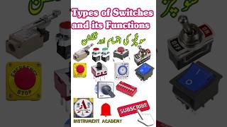 Types of Switches and its functions  Electrical switches InstrumentAcademy [upl. by Yeldnarb903]