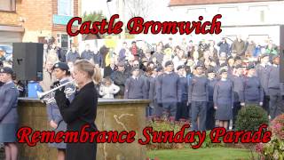 Castle Bromwich Remembrance Sunday 2016 [upl. by Aleunamme]