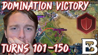 How to Win a Domination Victory In Civilization 6  Turns 101150 [upl. by Eimiaj]