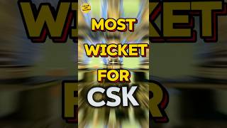 🏏🚨Most wicket taker for CSK ipl chennaisuperkings [upl. by Ytsirk]