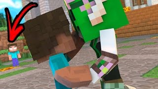 MINECRAFT HEROBRINE A LENDA 8  O PRIMEIRO BEIJO MACHINIMA [upl. by Ennaeerb84]