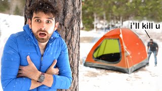 I Got STALKED Camping ALONE in 21 Degrees [upl. by Ayt]