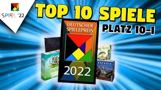 Die 10 besten Spiele 2022 🏆Deutscher Spiele Preis 2022 Gewinner [upl. by Bible]