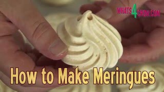 How to Make Meringues  Perfect Meringues  Crispy Outside Soft Inside [upl. by Anev307]