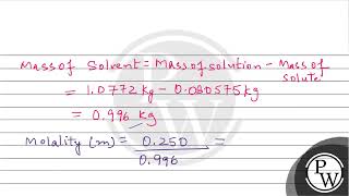 \\80575 \\times 102 kg\\ of Glaubers salt is dissolved in water to obtain 1 \\dm 3\\ [upl. by Crispa]