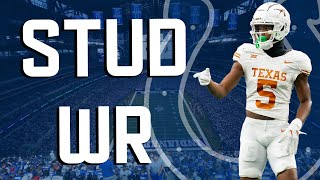 The Colts Draft Explosive Receiver Adonai Mitchell  2024 NFL Draft Reaction [upl. by Ilesara376]