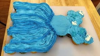 Cinderella Movie Ball Gown Pull Apart Cupcake Cake [upl. by Yuri]