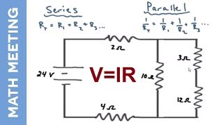 Circuit analysis  Solving current and voltage for every resistor [upl. by Thamora]