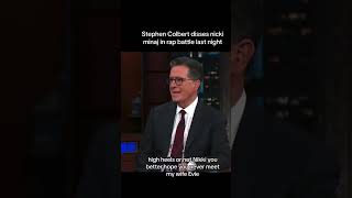 Nikki Minaj and Stephen Colbert had an insane rap battle [upl. by Airasor]