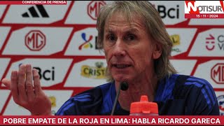 Perú 0  0 Chile Conferencia de prensa de Ricardo Gareca EN VIVO [upl. by Jaqitsch]