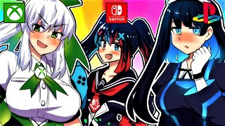 if GAME CONSOLES became ANIME GIRLS if everything was anime girls [upl. by Saito]