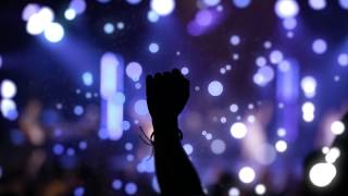 4K Worship Background Fist in the Air  Hands Raised in Worship  Christian Motion Background Loop [upl. by Varin]