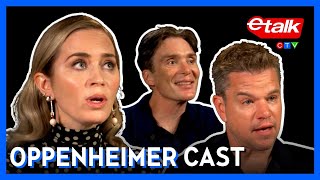 Oppenheimer cast reacts to Cillian Murphy in the movie  Etalk Interview [upl. by Koehler638]