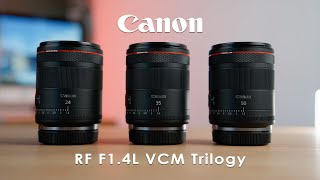 Lens Review  Canon RF 24mm 35mm amp 50mm F14L VCM Trinity  a perfect set of primes [upl. by Eilatan]