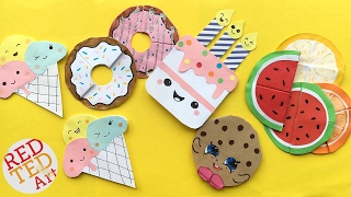 5 Easy Kawaii Bookmark DIYs  DIY Ice Cream Cookie Cupcakes Melon Bookmarks [upl. by Josefina]