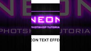 Neon Text effect photoshop neoneffect videos typography Full tutorial in Related Video [upl. by Aluino256]