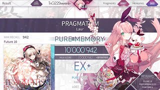 Arcaea PRAGMATISM Future 10理論値 10000942pts [upl. by Nolava]