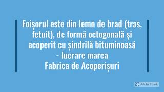 Foișor din lemn cu fântână recondiționată cu elemente rustice [upl. by Ycats]