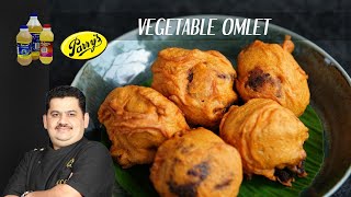 Vegetable Omelette  Evening time snacks  Durga lunch home special dish  Chef Venkatesh Bhat [upl. by Evslin]