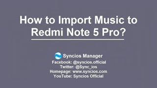 How to Import Music to Redmi Note 5 Pro [upl. by Ahtikal]