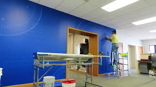 KalBlue Group  Wall Covering Installation Time Lapse [upl. by Salim]