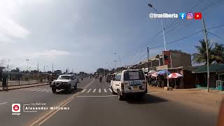 Monrovia Liberia 2023  Riding from Tubman Blvd to Old Road [upl. by Danby]