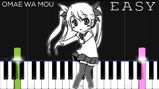 deadman 死人  quotOmae Wa Mou  Already Deadquot Piano  EASY Piano Tutorial [upl. by Kenyon903]