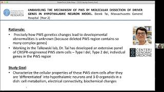 UNRAVELING THE MECHANISM OF PWS BY MOLECULAR DISSECTION OF DRIVER GENES IN HYPOTHALAMIC NEURON MODEL [upl. by Phylis140]