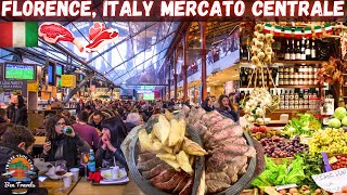 Eating Florentine Steak in Florence Italy at Mercato Centrale  Bistecca Fiorentina 🥩🇮🇹 [upl. by Leik]