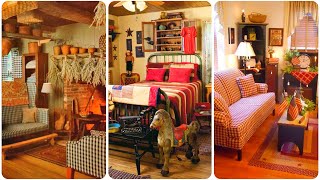 Country Style Decorating with Primitives  Rustic Farmhouse and Colonial Decor [upl. by Le]