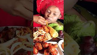 ASMR EATING NOODLES NO TALKING ASMR FRIED CHICKEN SPICY MUTTON CURRY AND EATING WITH HANDS ASMR [upl. by Anagrom]