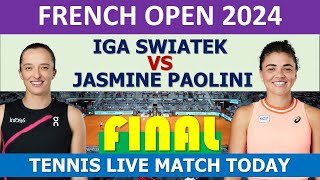 Jasmine Paolini vs Iga Świątek Final RolandGarros 2024 [upl. by Brody]