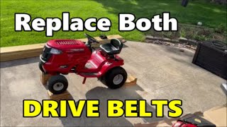 How to Change the Drive Belts on a TroyBilt Pony  Bronco [upl. by Celestina]