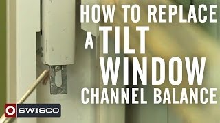 How to replace a tiltwindow channel balance [upl. by Onitsirc]