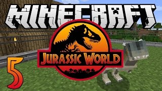 Minecraft Jurassic World  Ep 5  quotCarnotaurus Dinosaurquot Rexxit Modpack [upl. by Mellins]