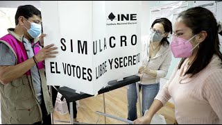 Conoce cómo son los Simulacros de votación para las Elecciones2021MX [upl. by Lamson]