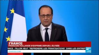 URGENT quotJai décidé de ne pas être candidat à lélection présidentiellequot  François Hollande [upl. by Airotciv593]