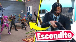 Jugamos ESCONDITE EN CASA De JOHN WICK  Fortnite Minijuego [upl. by Ydnyl]