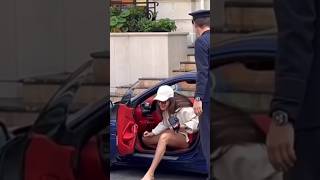 Millionaire 🤑 lady in Monaco monaco luxury supercars shorts [upl. by Nael]