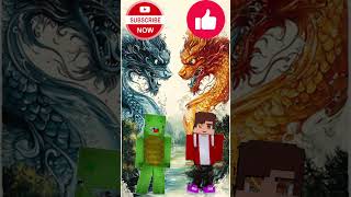 water dragon vs fire dragon 🐲 Im Minecraft shorts​dance minecraft gaming viralvideo💯 [upl. by Enimassej]