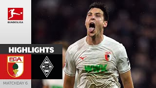 Schlotterbecks Thunderbolt  FC Augsburg  Borussia Mgladbach 21  Highlights  Matchday 6 [upl. by Heindrick]