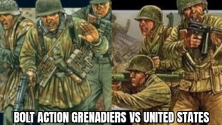 Warlord games Bolt Action battle report Grenadiers vs United States [upl. by Peery]