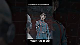 Groot Save Star Lords Life 😱 shorts marvel [upl. by Encratis]