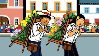 La feria de las flores en Colombia Español  Saber Latino [upl. by Enajharas]