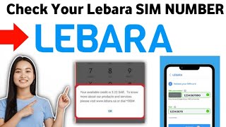 How To Check Your Lebara SIM NUMBER  FULL GUIDE 2025 [upl. by Tailor102]